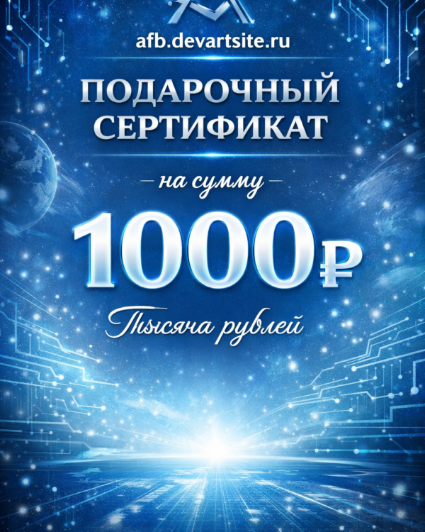 Сертификат на 1000р